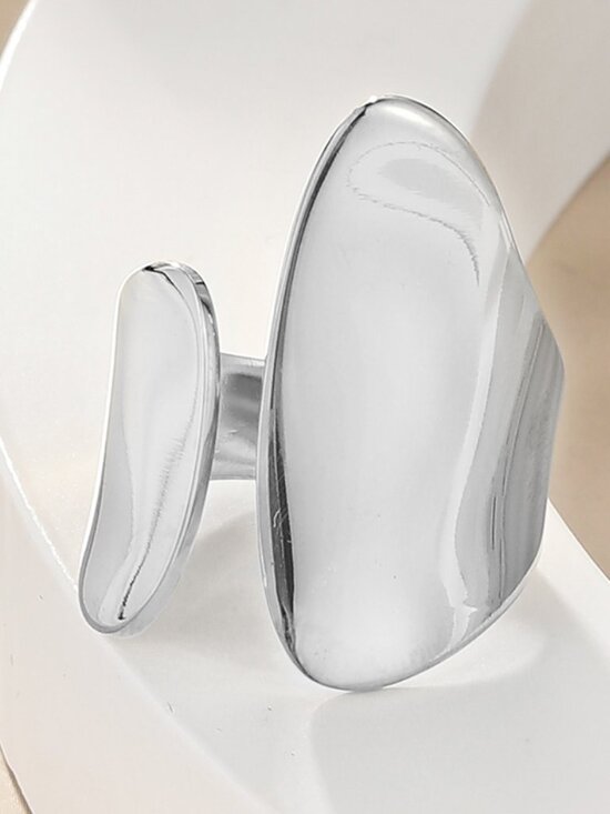 Chelsea Rose Collections Jewelry - The Modern Ring - White Gold Plated